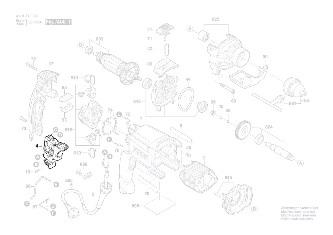 Interrupteur réf. 2 607 200 680 BOSCH